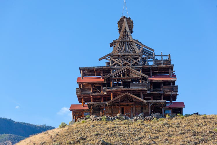 Smith Mansion In The Wapiti Valley In Wapiti, Wyoming, USA