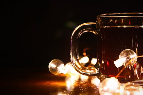 Led Bulbs Near a Glass Mug