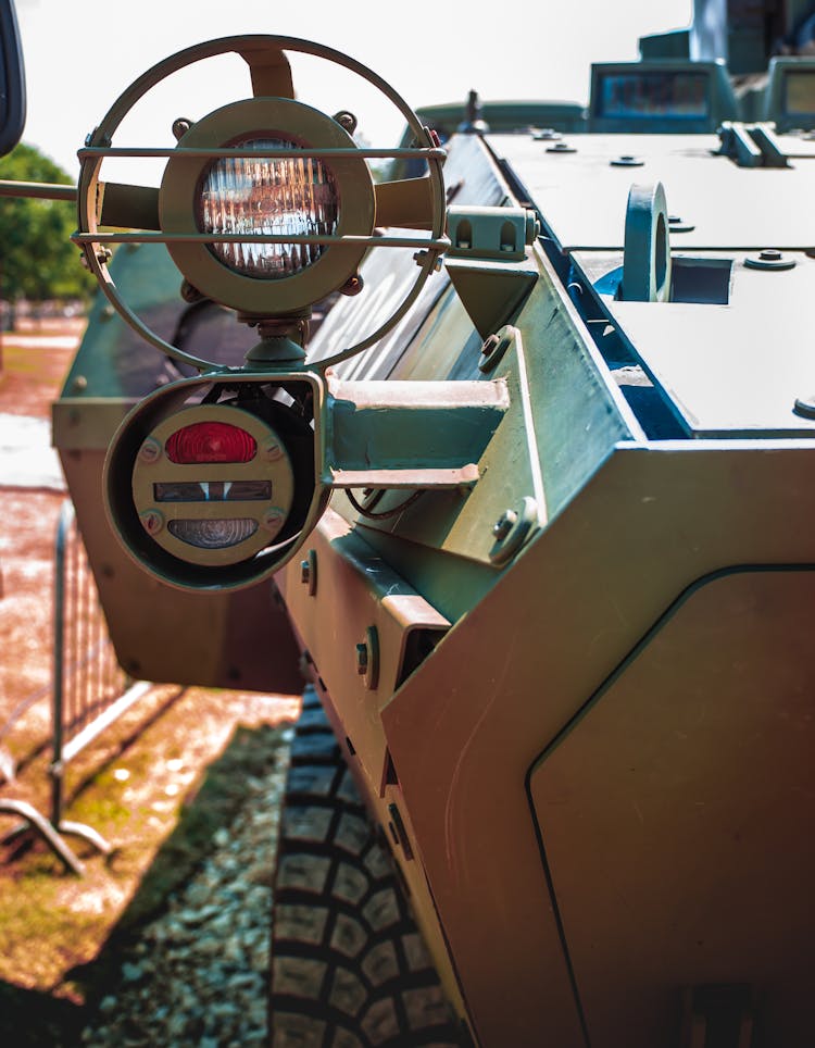 Close Up Of A Military Vehicle