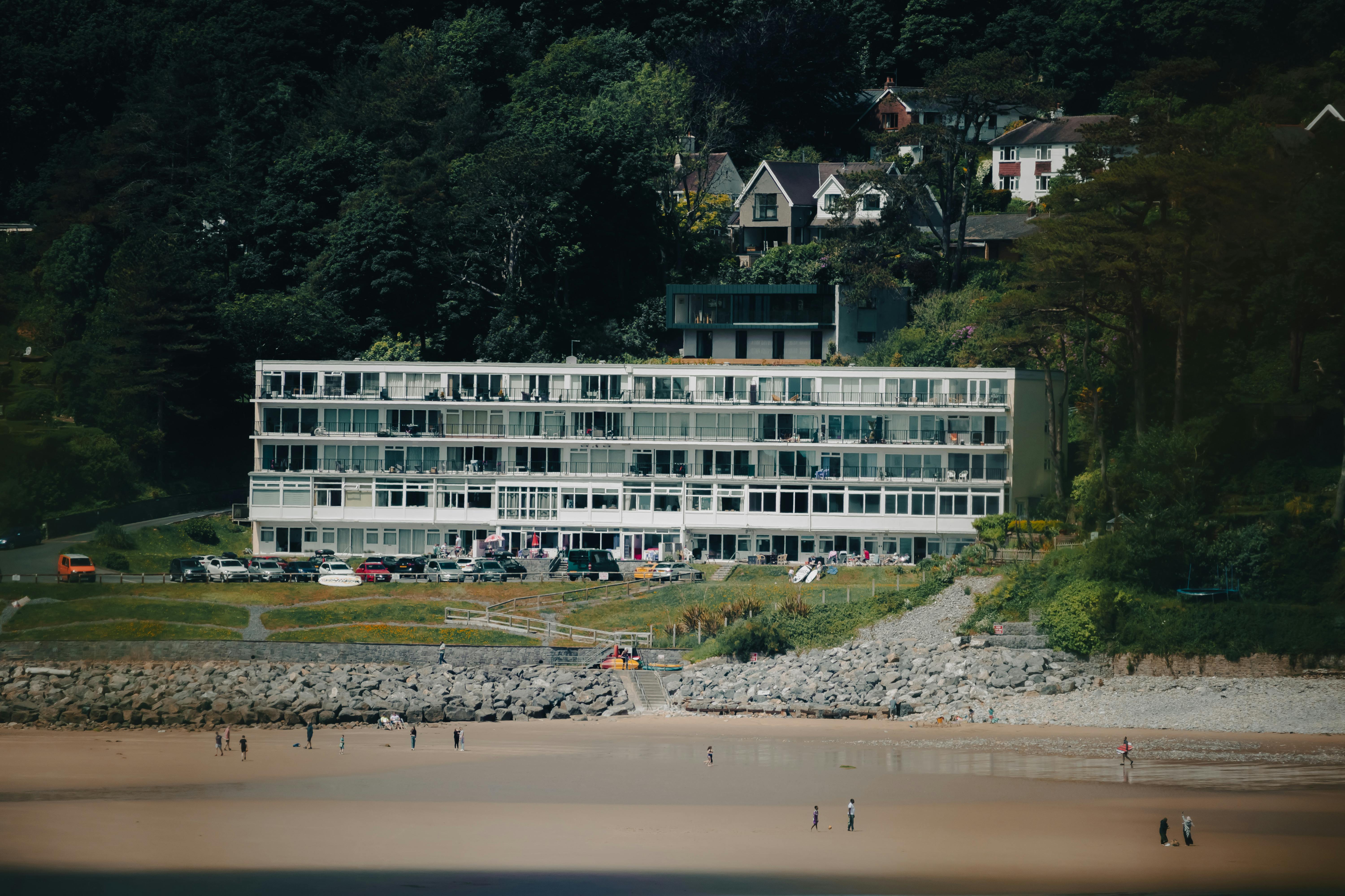 Redcliffe Apartments on Caswell Bay, Wales, United Kingdom · Free Stock