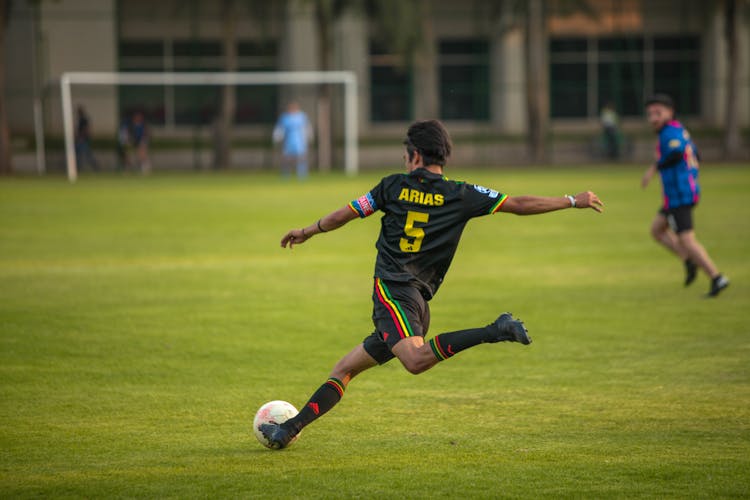 Soccer Player During Game