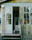 White Wooden Framed Glass Window