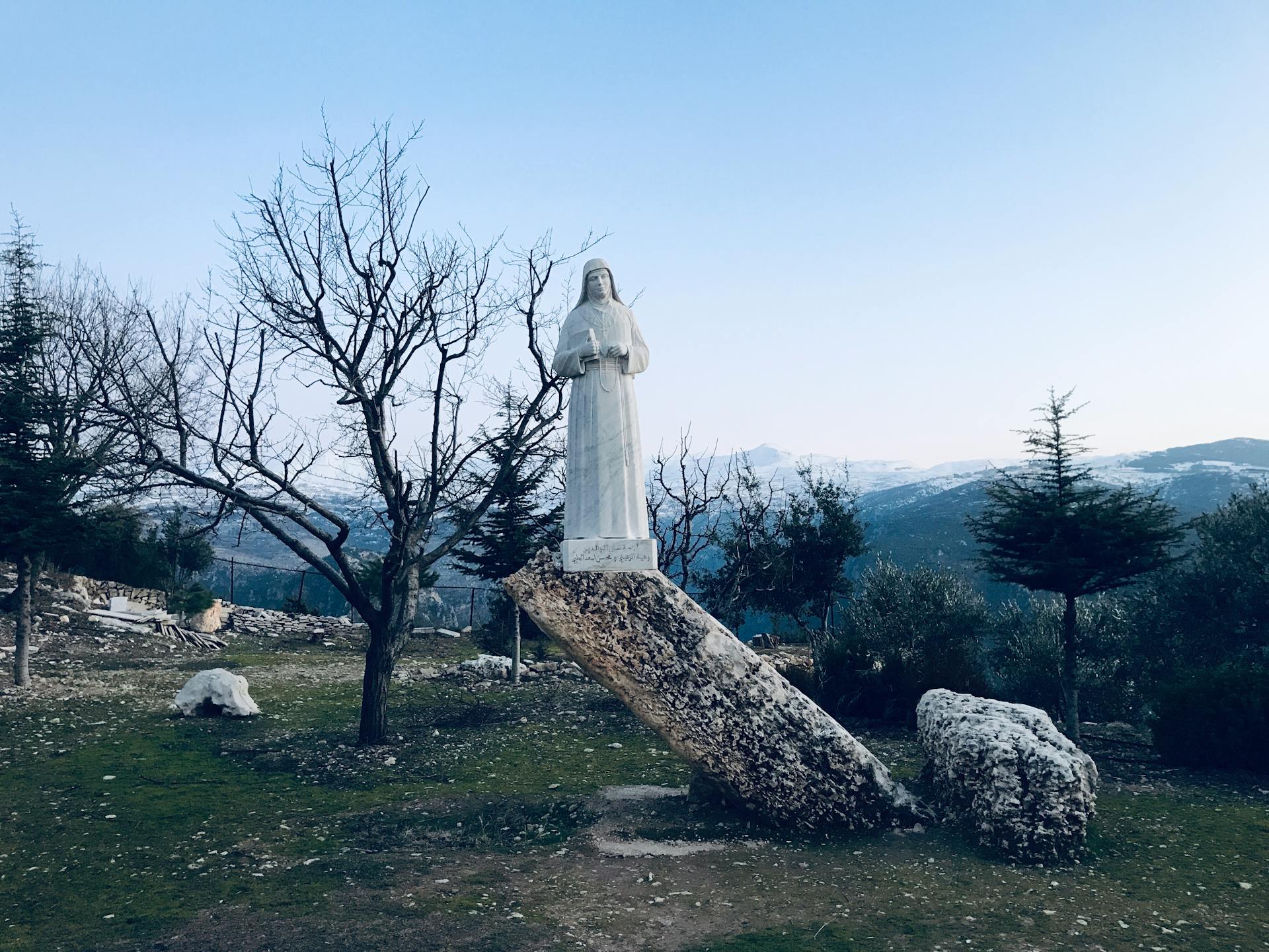 Saint Rafqa Figure in Beirut