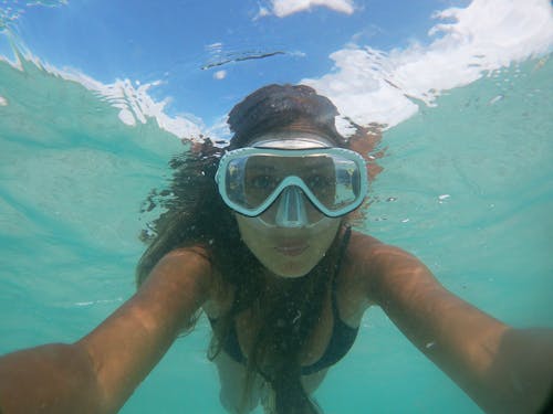 grátis Foto profissional grátis de atraente, aventura subaquática, embaixo da água Foto profissional