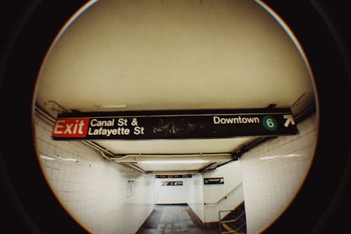 Subway Corridor in Lense