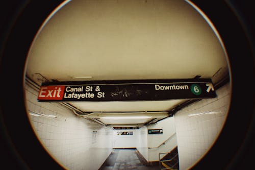 Subway Corridor in Lense