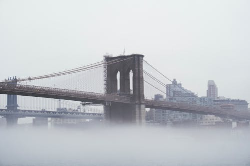 シティ, ニューヨーク, ブルックリンブリッジの無料の写真素材
