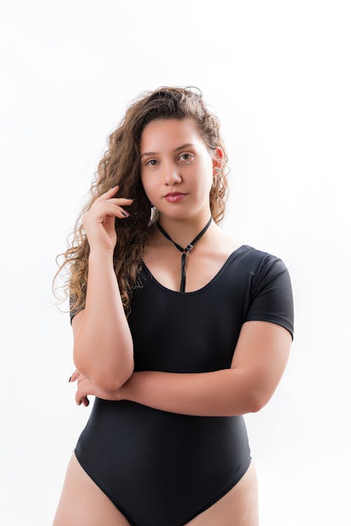 Young Woman Posing in Studio