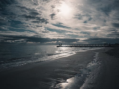 Ücretsiz akşam, akşam karanlığı, deniz kıyısı içeren Ücretsiz stok fotoğraf Stok Fotoğraflar