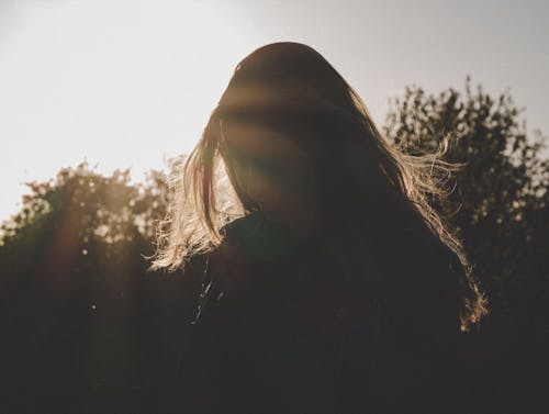 Free Silhouette of Woman Stock Photo