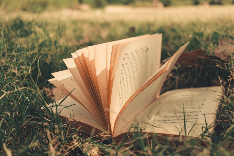 open book highlighted text table