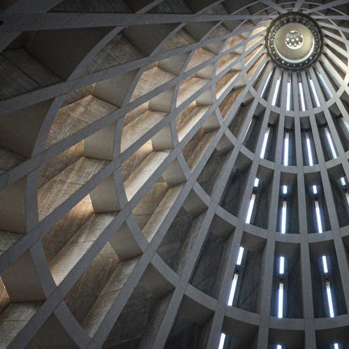 Geometric Modern Dome Ceiling