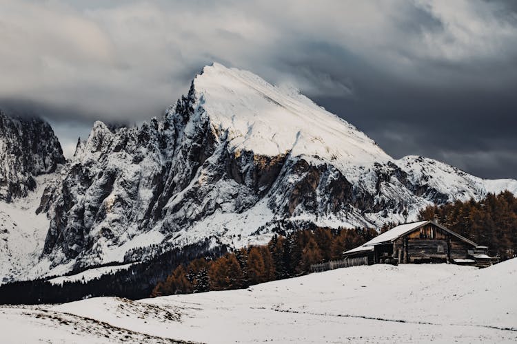 Landscape With Snowcapped Mountain