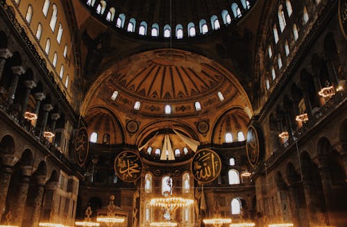 Immagine gratuita di hagia sophia, illuminato, interior design