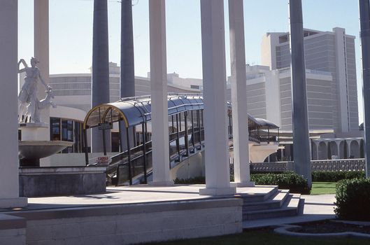 Gray Concrete Pillars of the Building