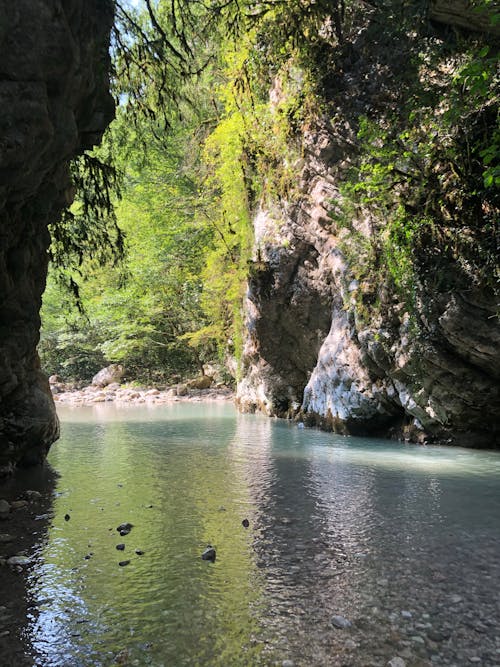 Imagine de stoc gratuită din apa turcoaz, vedere la munte