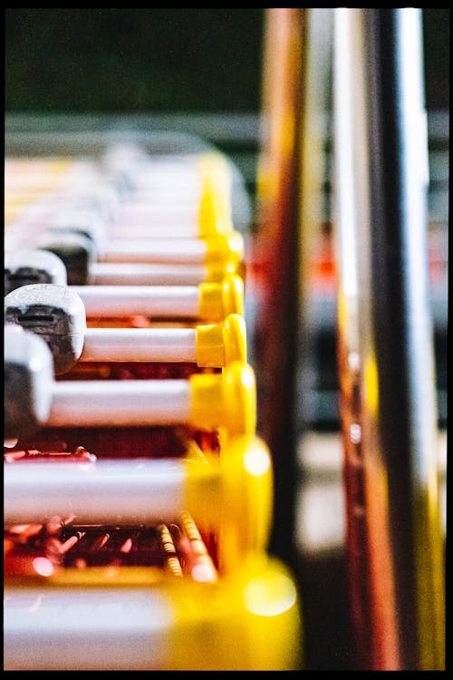 Free Yellow Red and Gray Metal Pipe Stock Photo