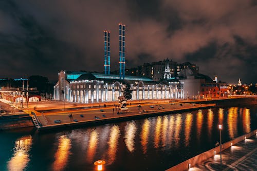 GES-2 at Night, Moscow, Russia