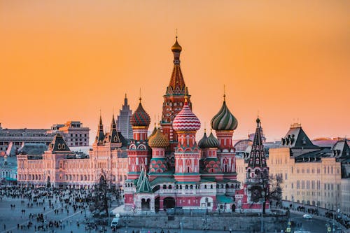 Saint Basils Cathedral at Sunset 