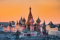 Saint Basils Cathedral at Sunset 