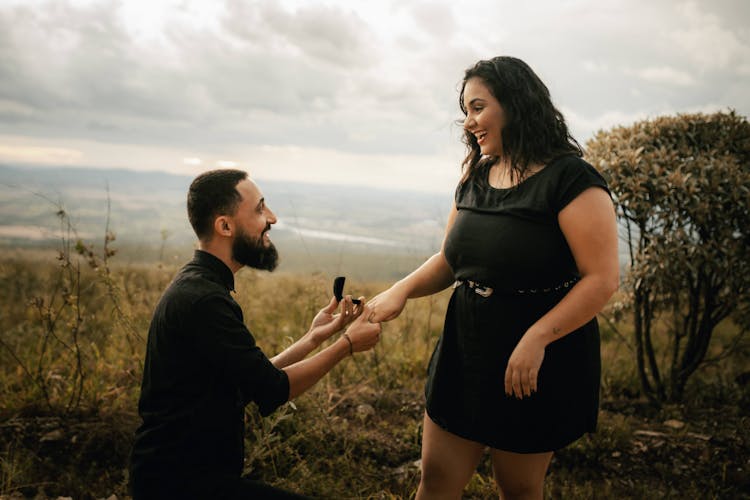 Man Asking Woman For Hand