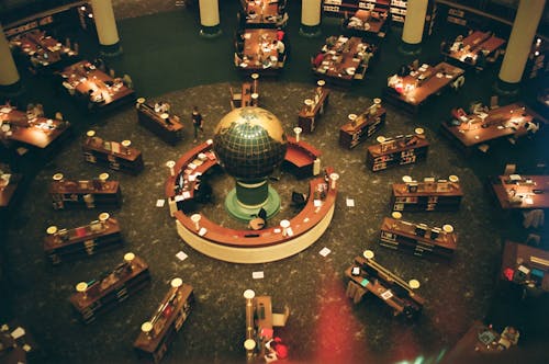 Interior of the Presidential Library in Ankara, Turkey