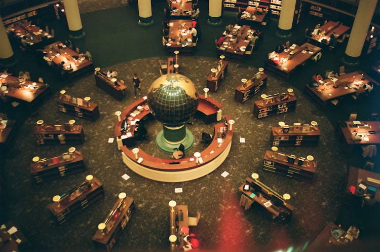 Interior Of The Presidential Library In Ankara, Turkey