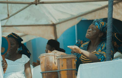 Afrikalı kadın, bateri, Festival içeren Ücretsiz stok fotoğraf