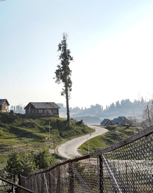 Neighborhood with a Single Lane Pathway 