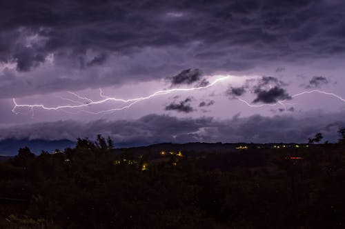 Free Lightning Bolt from Dark Sky Stock Photo