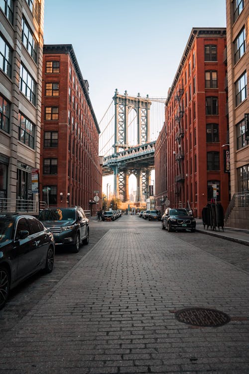 Free brooklyn, Brooklyn Köprüsü, dikey atış içeren Ücretsiz stok fotoğraf Stock Photo