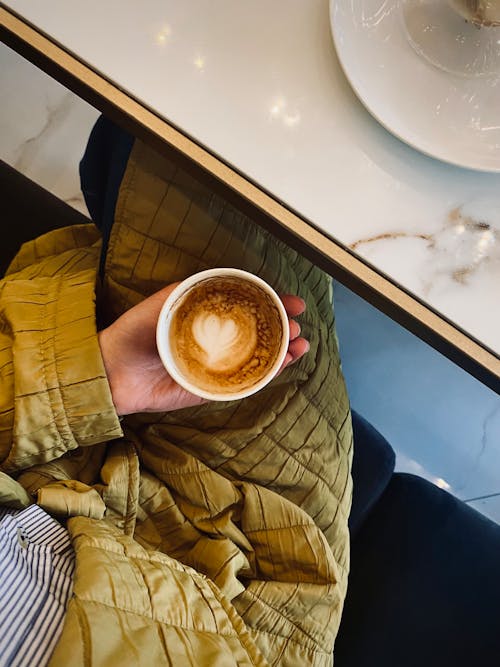 Imagine de stoc gratuită din artă, cafea cu lapte, cană