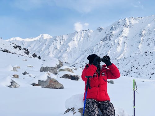 snow mountains hiking