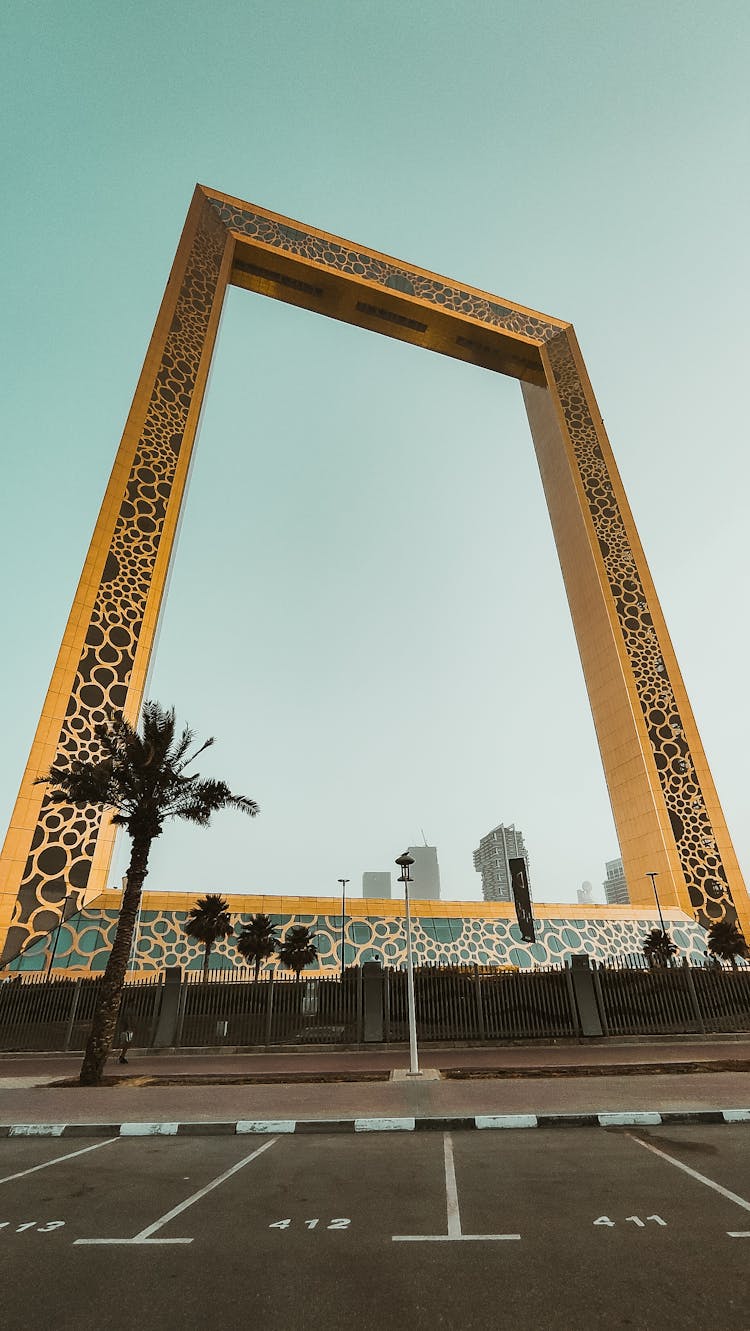 The Dubai Frame Under The Blue Sky