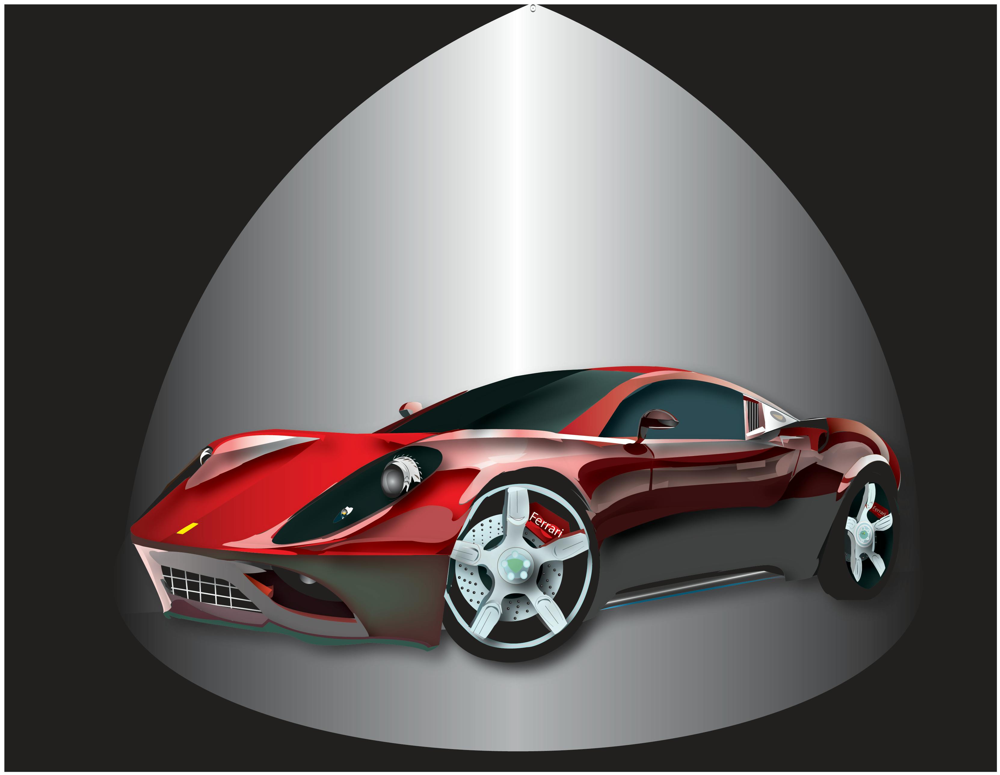 Free stock photo of car, creative art, Ferrari