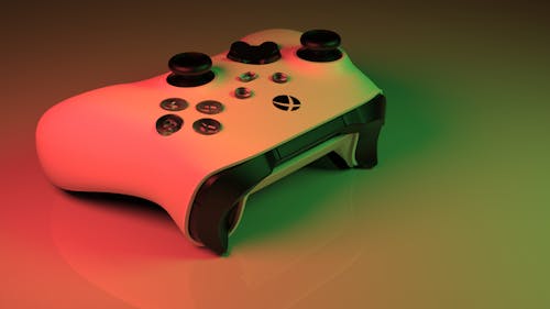 Close-Up Shot of a Game Controller 