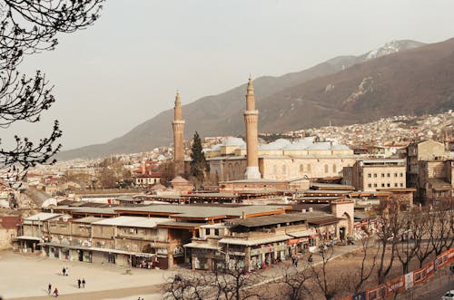 Cityscape of Bursa with Grand Mosque