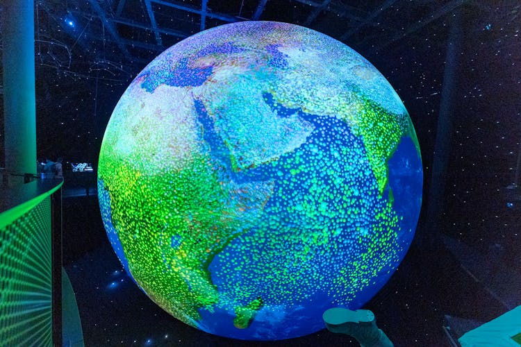 A 3d Model Of Earth In Expo 2020