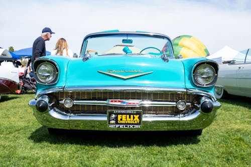 A Blue Chevrolet Car