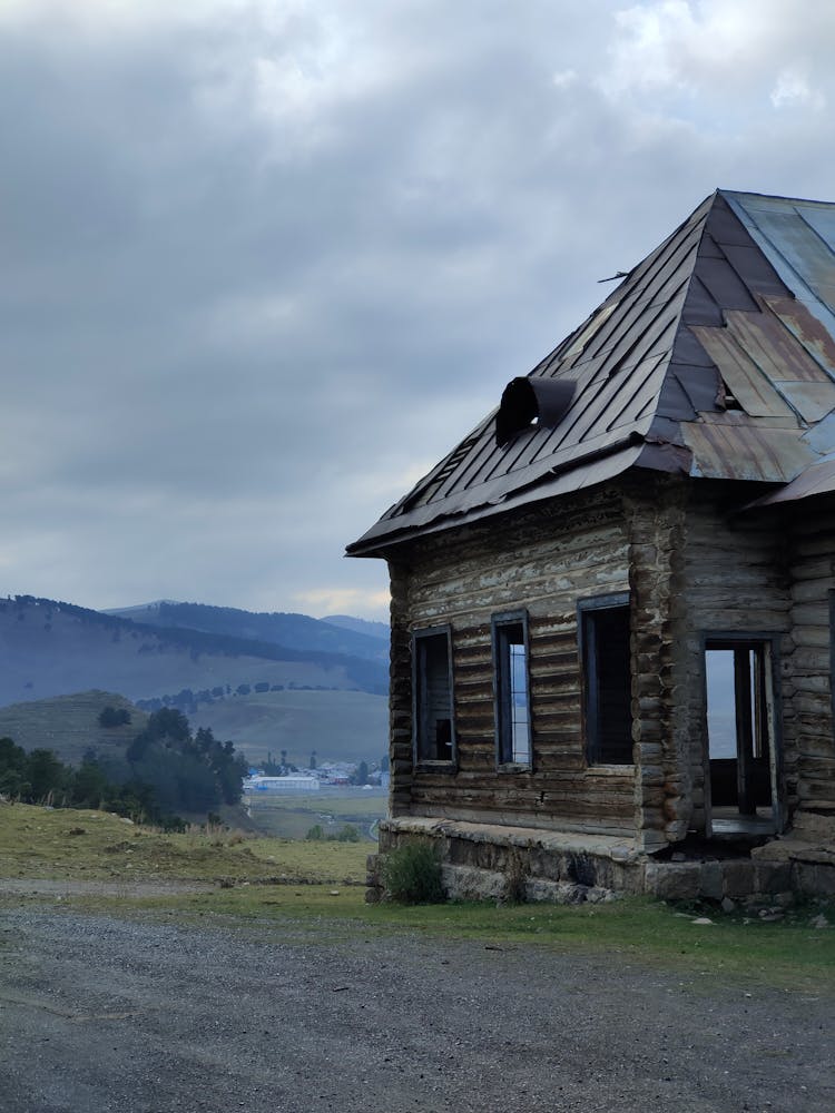 A Wooden Cabin In The Countryside