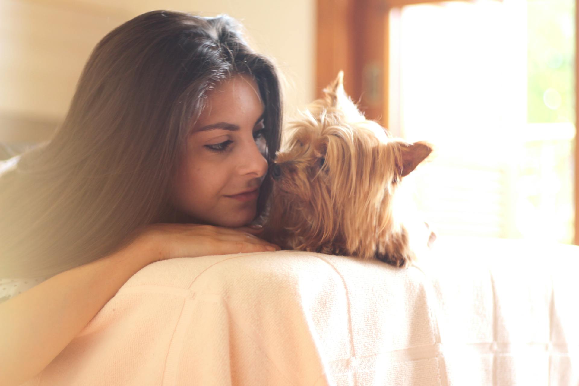 Portrait of Woman with Dog