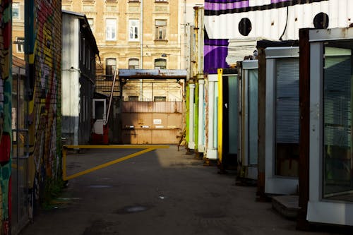 Entrance to Parking Lot of Industrial Site