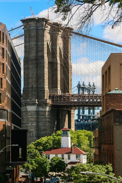 Fotobanka s bezplatnými fotkami na tému Brooklyn Bridge, Brooklynský most, mesto New York