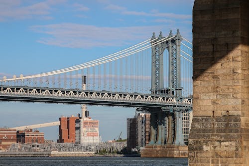 Základová fotografie zdarma na téma architektonický návrh, brooklynský most, Manhattan