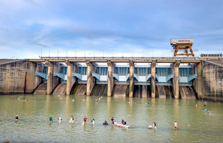 Dam On River