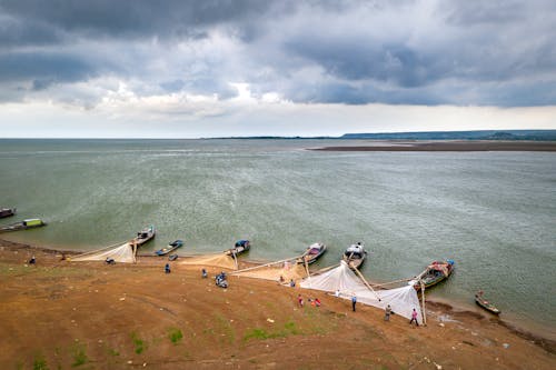 Bezpłatne Darmowe zdjęcie z galerii z chmury, łodzie rybackie, morze Zdjęcie z galerii