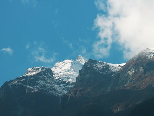 Foto profissional grátis de Alpes, cenário, céu azul