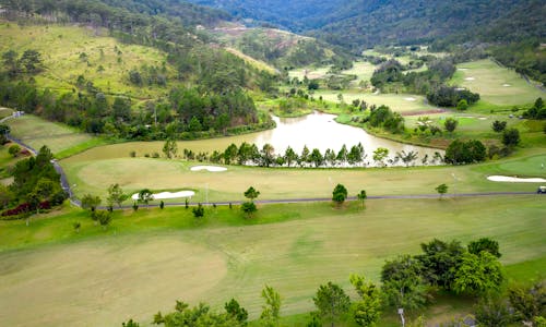 Birds Eye View of a Golf Course