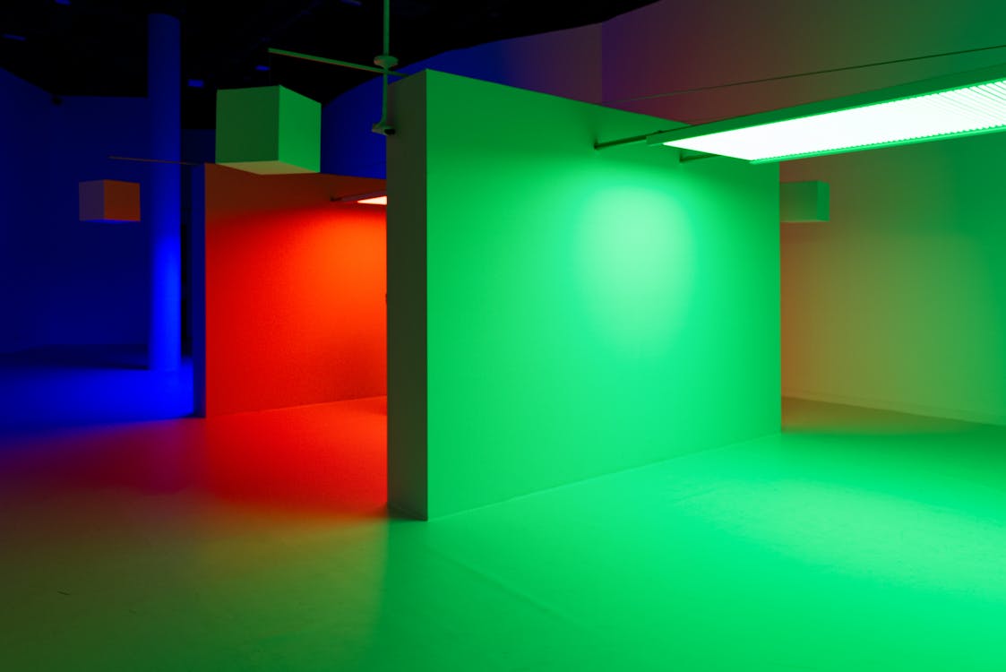 Multi Colored Interior of Studio