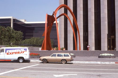 Vintage Photo of Cars Parked near a Building